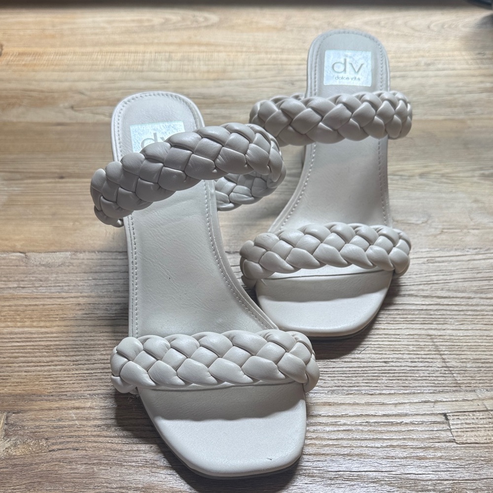 DV by Dolce Vita Women's Braided Sandals in Cream